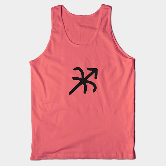 Aries and Sagittarius Double Zodiac Horoscope Signs Tank Top by Zodiafy